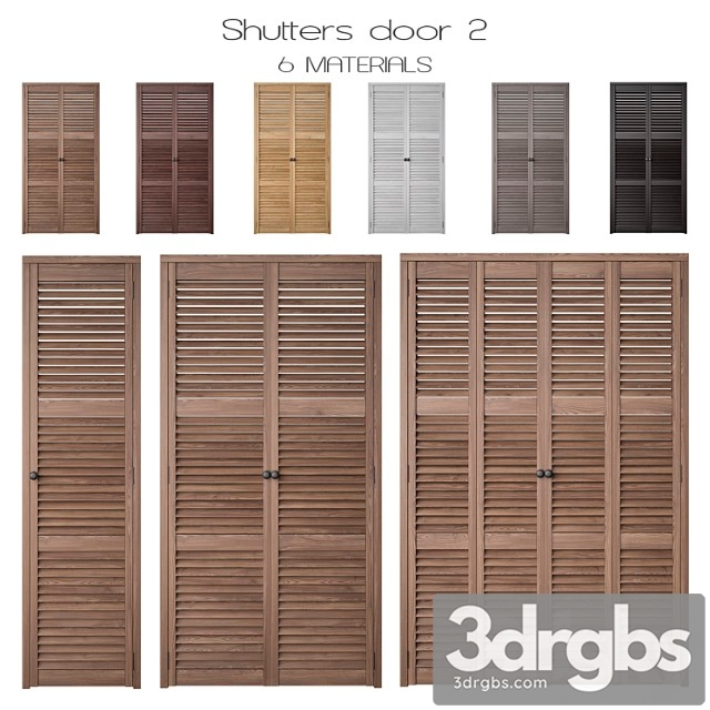 Shutters Door 2 3dsmax Download - thumbnail 1