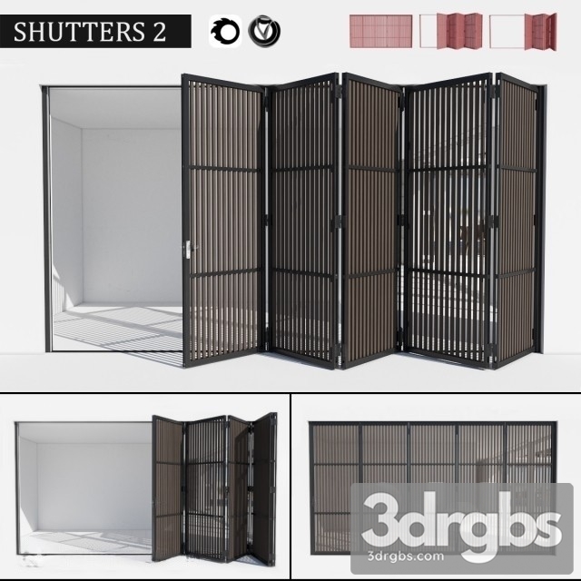 Shutters Door 3dsmax Download - thumbnail 1