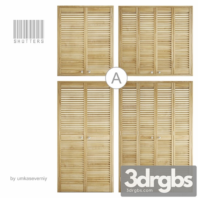 Shutters Door 4 3dsmax Download - thumbnail 1