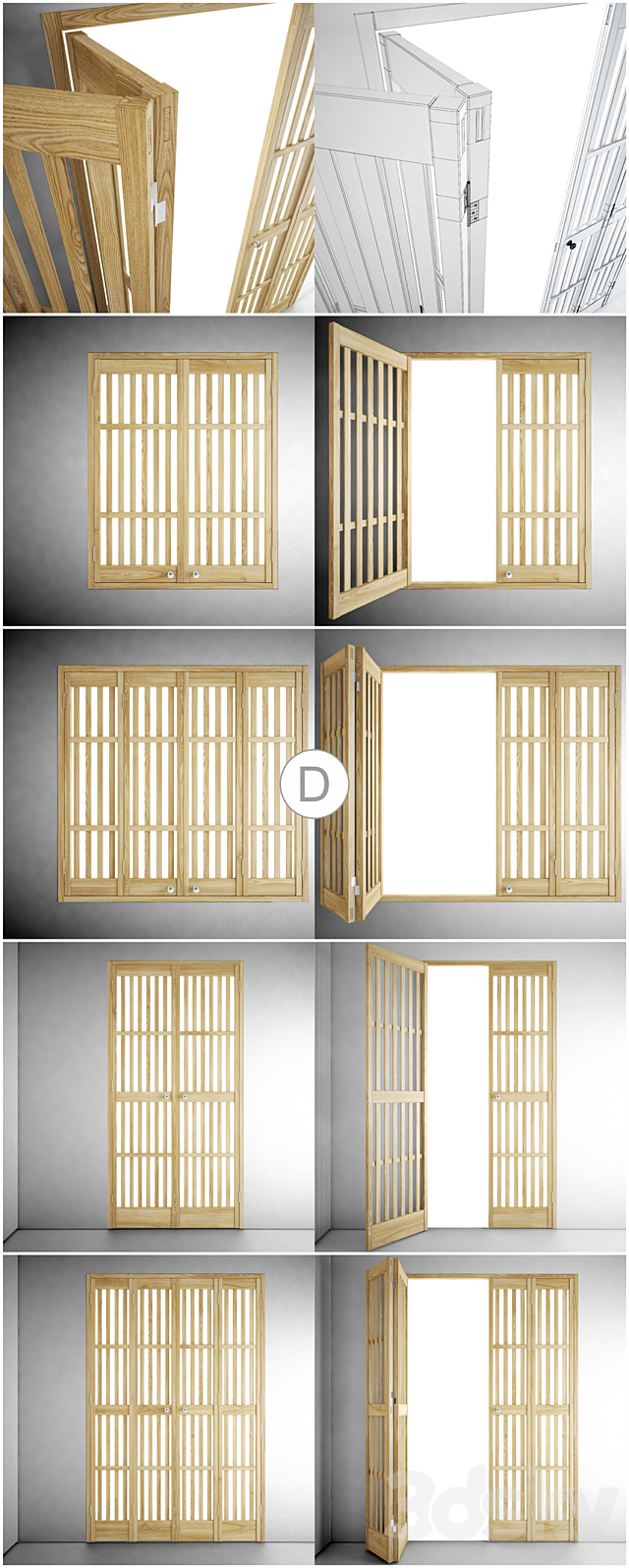 shutters Ⓓ 3DS Max Model - thumbnail 2