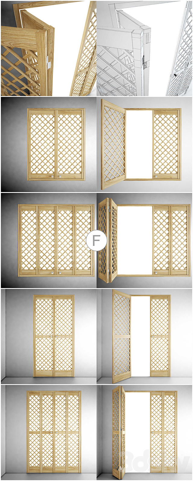 shutters Ⓕ 3DS Max Model - thumbnail 2