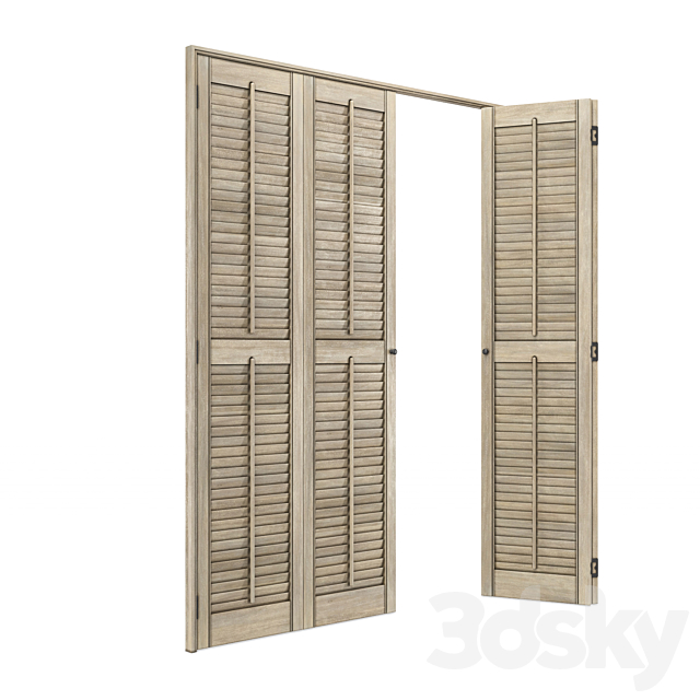 Shutters & Wardrobe Doors Set 3ds Max - thumbnail 2