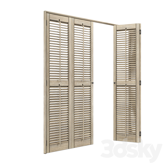 Shutters & Wardrobe Doors Set 3ds Max - thumbnail 3