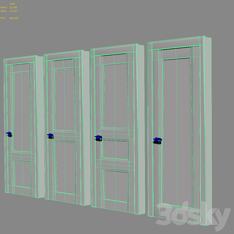 Siena doors 3DS Max - thumbnail 2