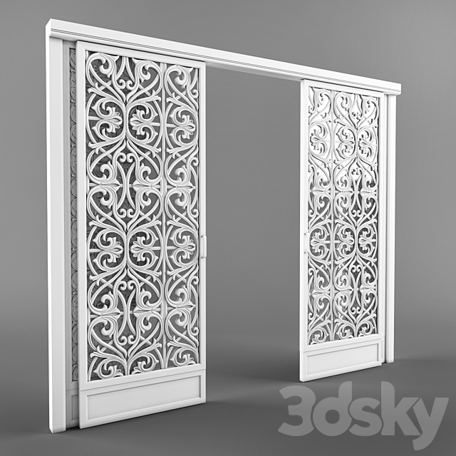 Sliding door 3322 3DSMax File - thumbnail 2