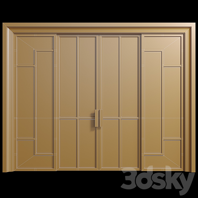 Sliding door 3ds Max - thumbnail 2