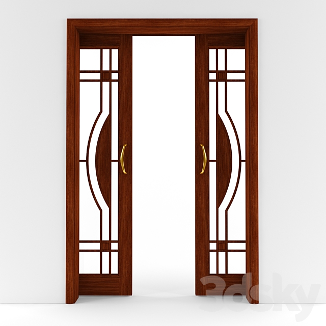 Sliding door 3DS Max Model - thumbnail 2