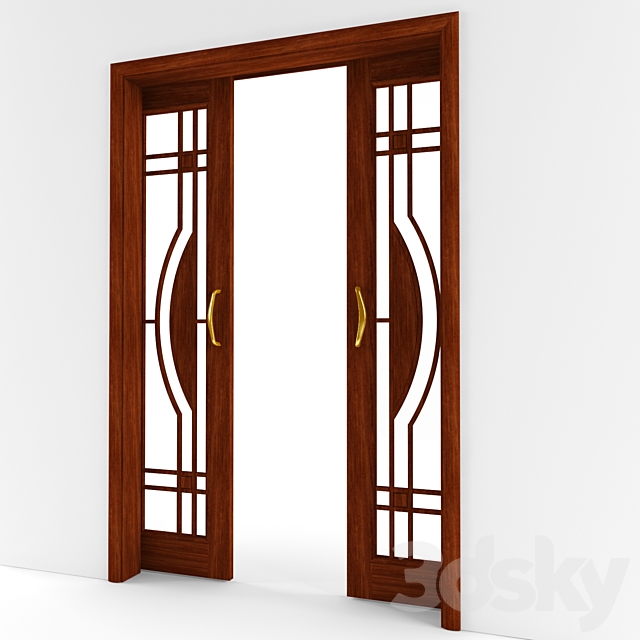 Sliding door 3DS Max Model - thumbnail 3