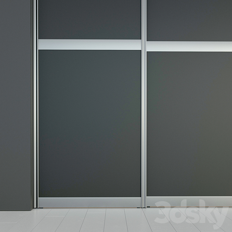 Sliding door. Partition. Closet. five 3DS Max - thumbnail 2