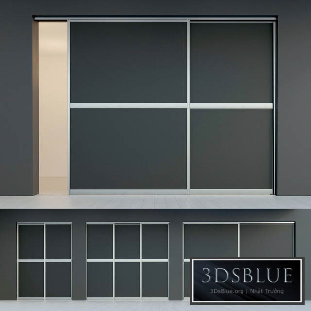 Sliding door. Partition. Closet. five 3DS Max - thumbnail 3