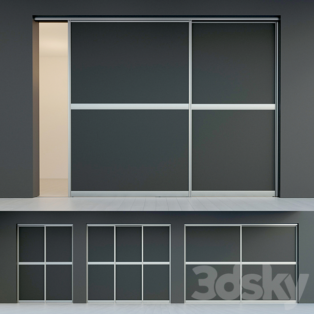 Sliding door. Partition. Closet. five 3DSMax File - thumbnail 1