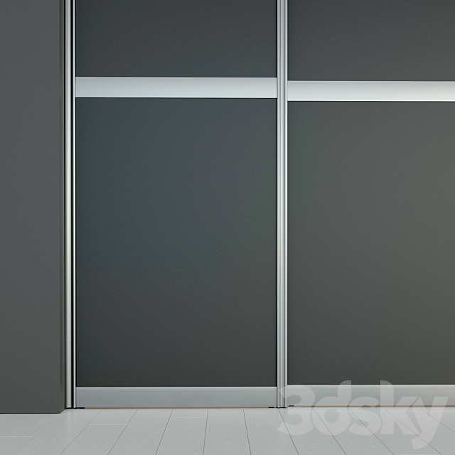 Sliding door. Partition. Closet. five 3DSMax File - thumbnail 2