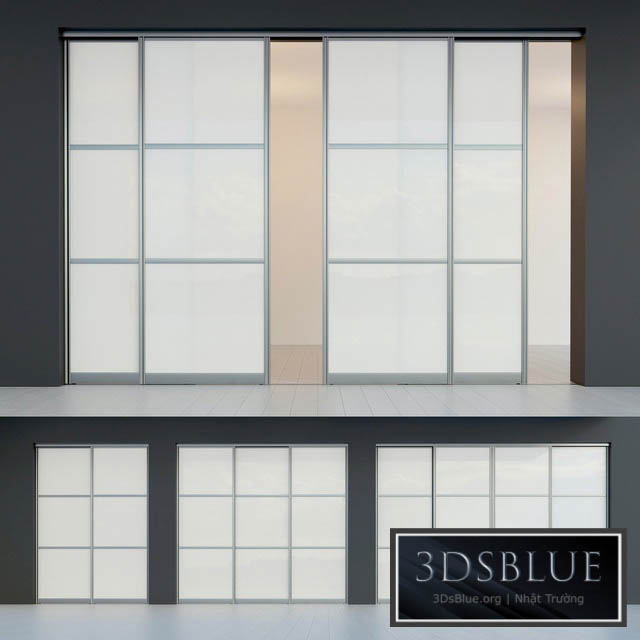 Sliding door. Partition. Closet. four 3DS Max - thumbnail 3