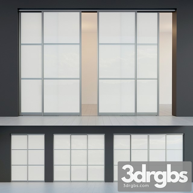 Sliding door. partition. closet. four 3dsmax Download - thumbnail 1