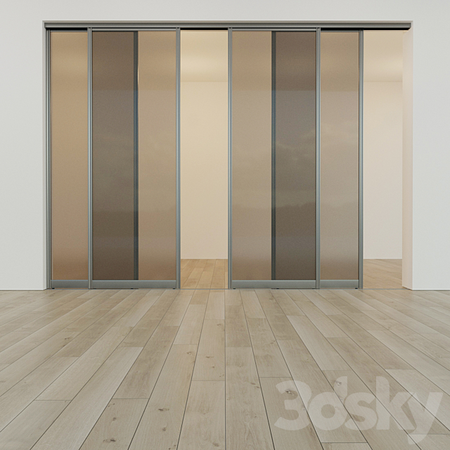 Sliding door. Partition. Closet. one 3ds Max - thumbnail 3