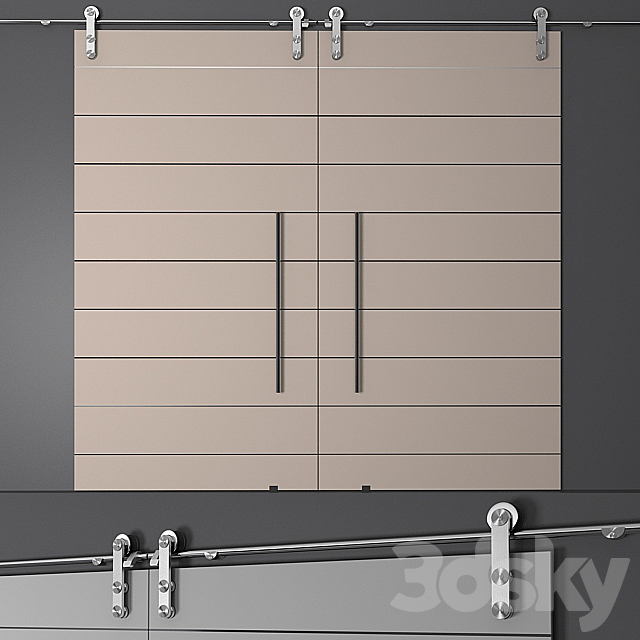 Sliding doors 3ds Max - thumbnail 1