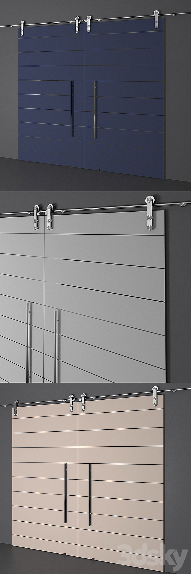 Sliding doors 3ds Max - thumbnail 2