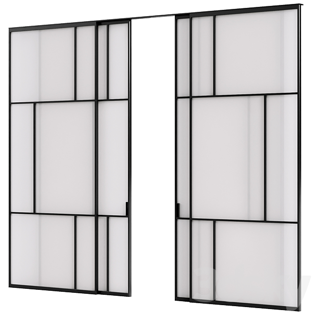 Sliding doors Adl Deco 3ds Max - thumbnail 1