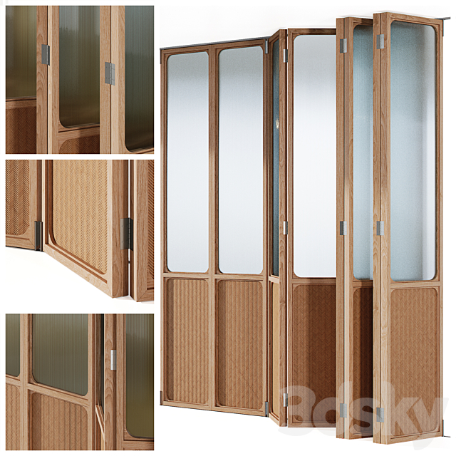 Sliding doors | Folding partition | 01 3ds Max - thumbnail 1