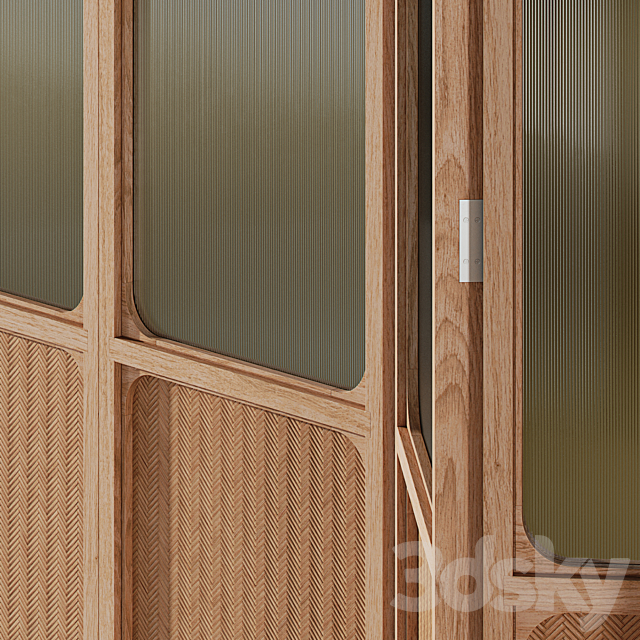 Sliding doors | Folding partition | 01 3ds Max - thumbnail 3