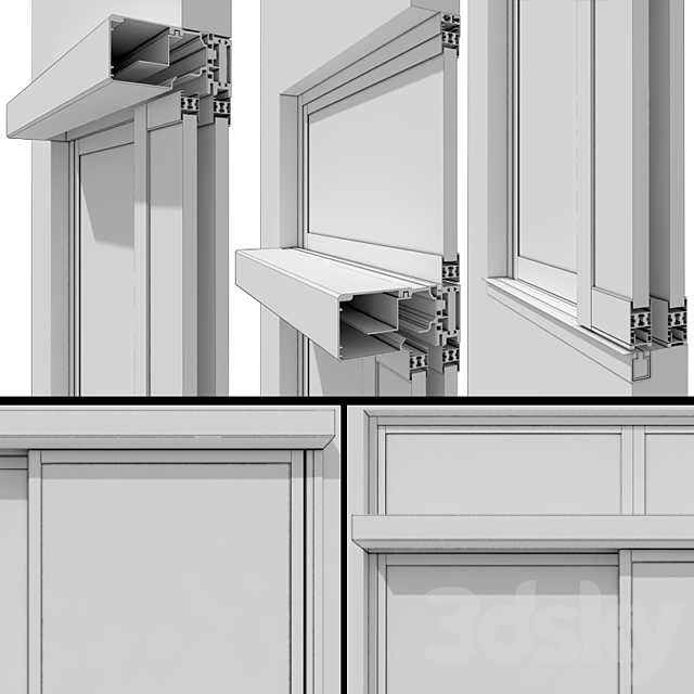 Sliding Metal Automatic Doors 3DSMax File - thumbnail 3