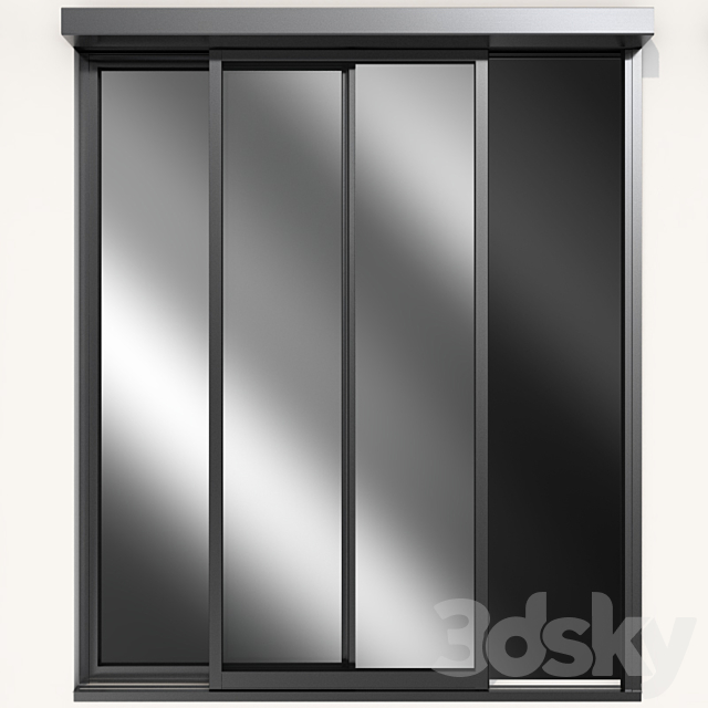 Sliding Metal Automatic Doors 3DSMax File - thumbnail 4