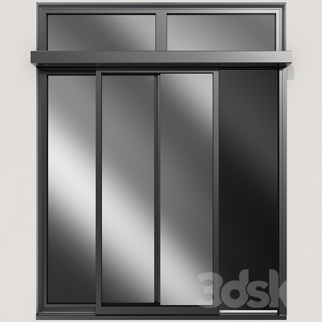 Sliding Metal Automatic Doors 3DSMax File - thumbnail 5