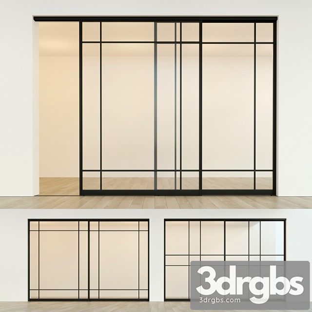 Sliding partition door 12 3dsmax Download - thumbnail 1