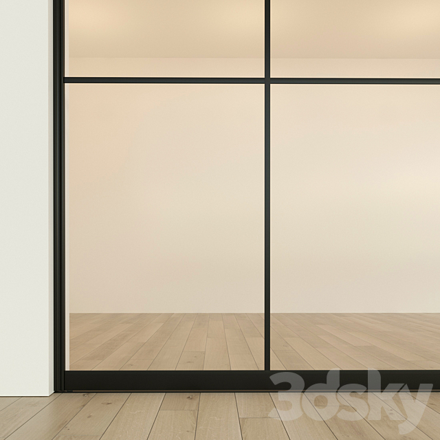 Sliding partition door 13 3ds Max - thumbnail 2