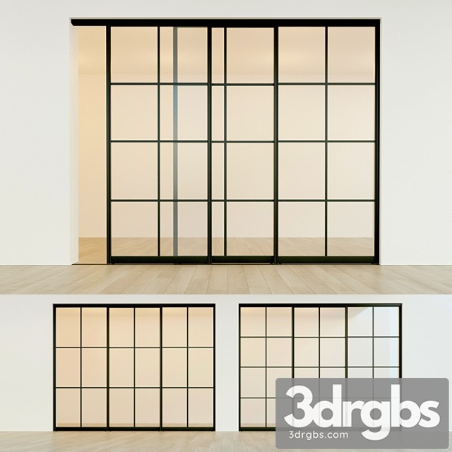 Sliding partition door 15 3dsmax Download - thumbnail 1