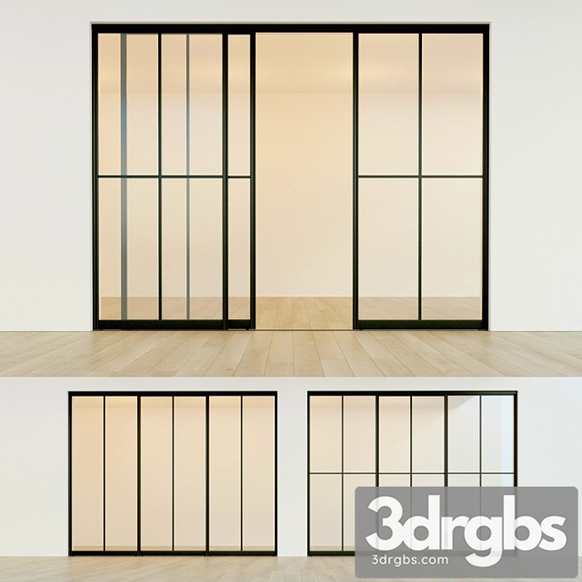 Sliding partition door 16 3dsmax Download - thumbnail 1