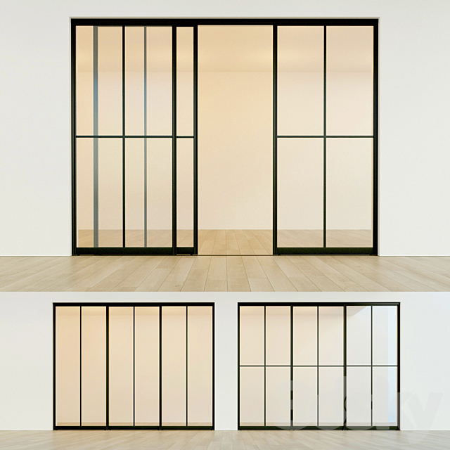 Sliding partition door 16 3DSMax File - thumbnail 1