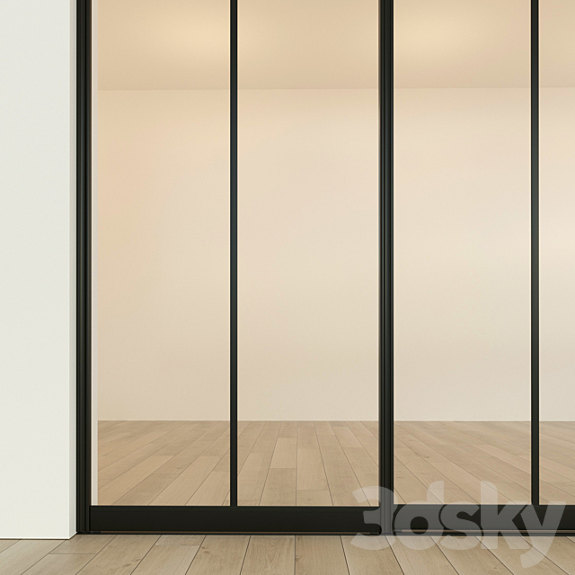 Sliding partition door 16 3DSMax File - thumbnail 2