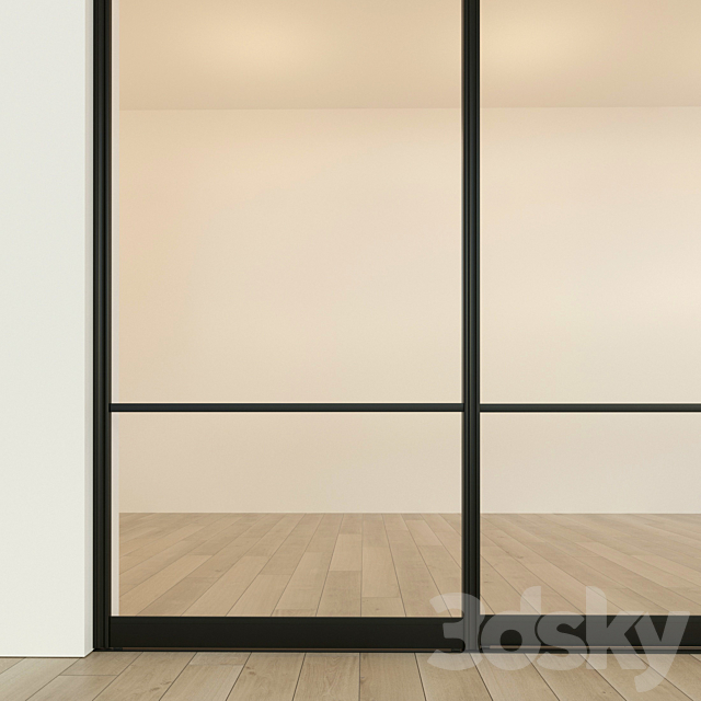 Sliding partition door 17 3DS Max Model - thumbnail 2