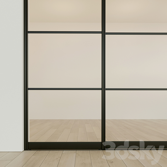 Sliding partition door 7 3ds Max - thumbnail 2