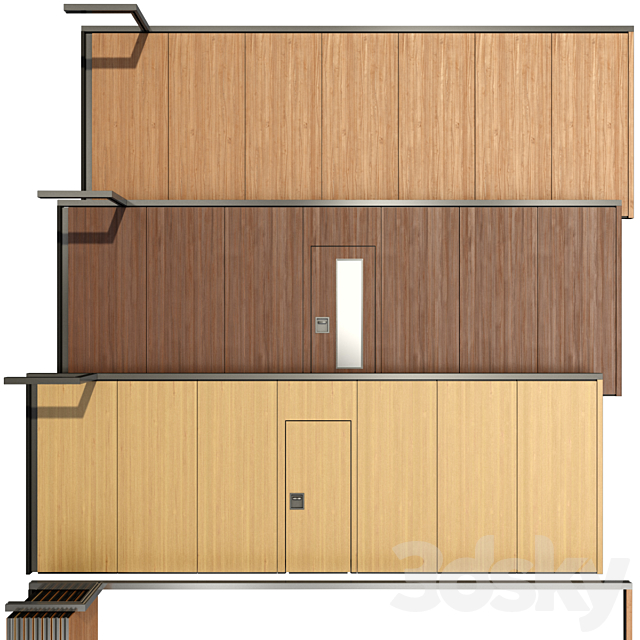 Sliding Partition Walls 3DSMax File - thumbnail 1