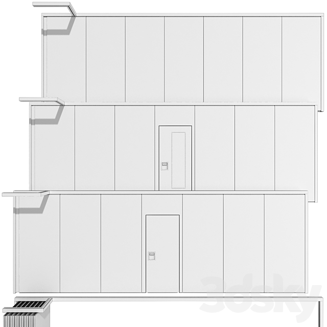 Sliding Partition Walls 3DSMax File - thumbnail 5