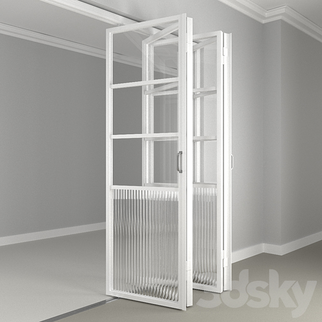 SLIM FRAME folding door MOD 02 3DSMax File - thumbnail 3