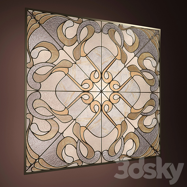 stained-glass window classic 3DSMax File - thumbnail 1