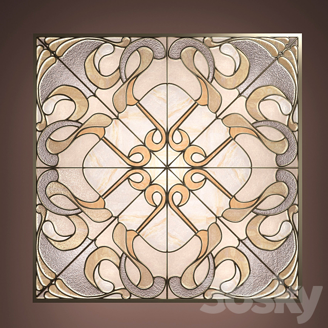 stained-glass window classic 3DSMax File - thumbnail 2