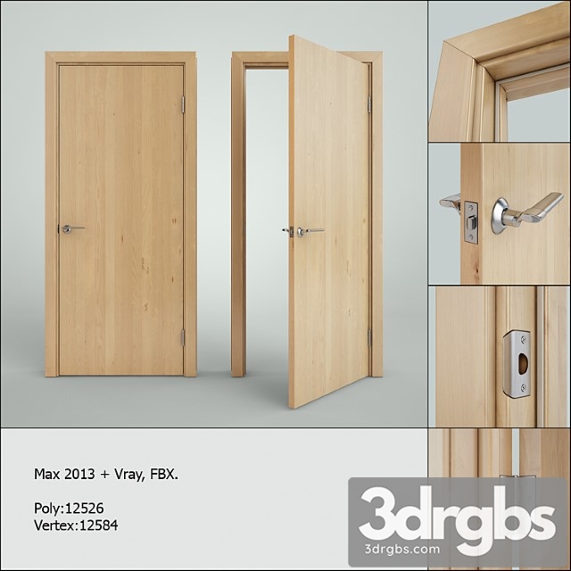 Standard Door 3dsmax Download - thumbnail 1