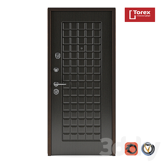 Steel Door TOREKS 3DS Max Model - thumbnail 3