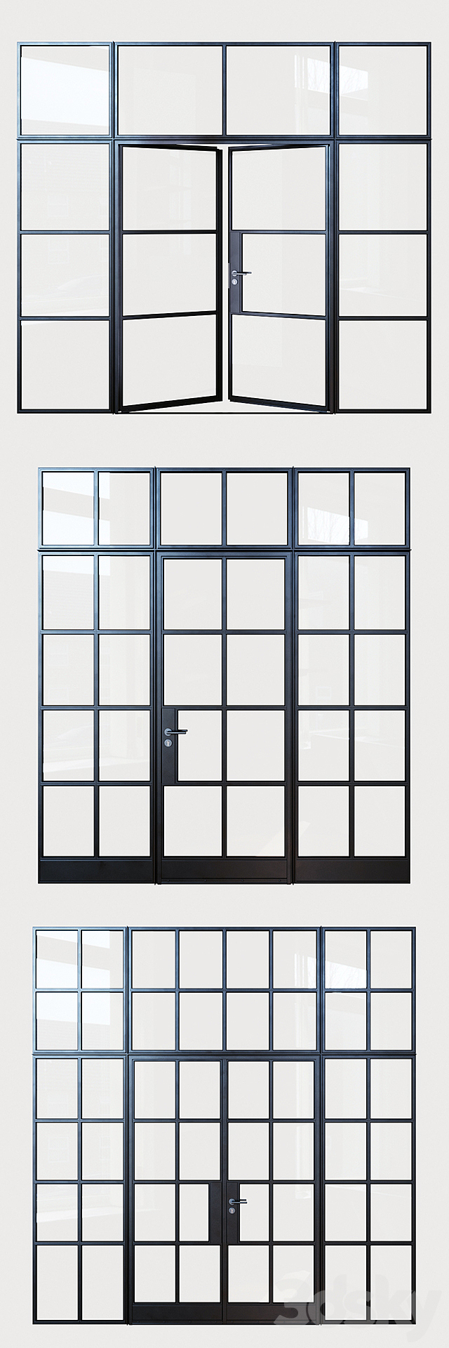 Steel doors 3DSMax File - thumbnail 2