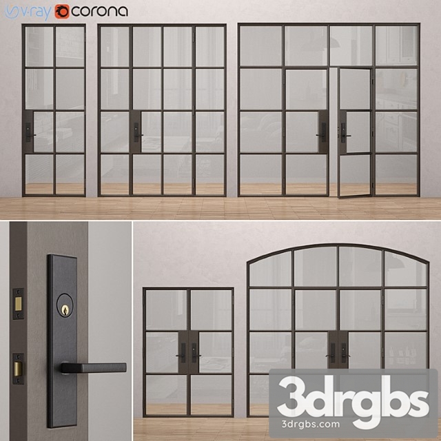 Steel doors rehme 1 3dsmax Download - thumbnail 1