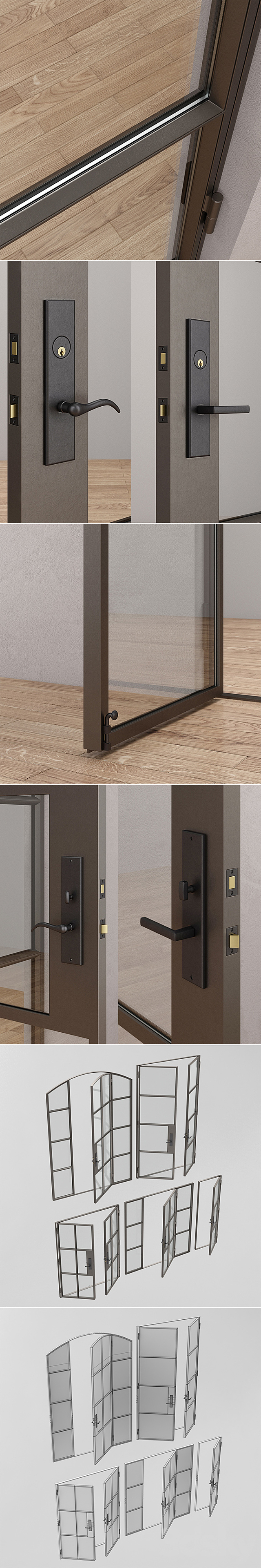 Steel doors Rehme 3 3DS Max Model - thumbnail 3