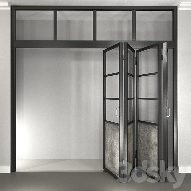 Steel Folding Door 3DSMax File - thumbnail 2