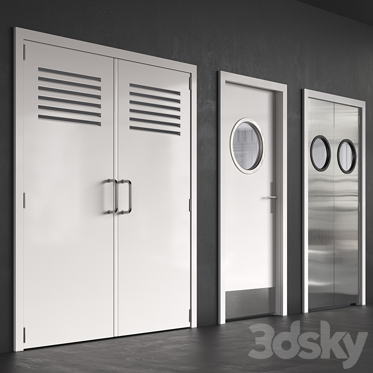 Technical Doors 3DS Max - thumbnail 2