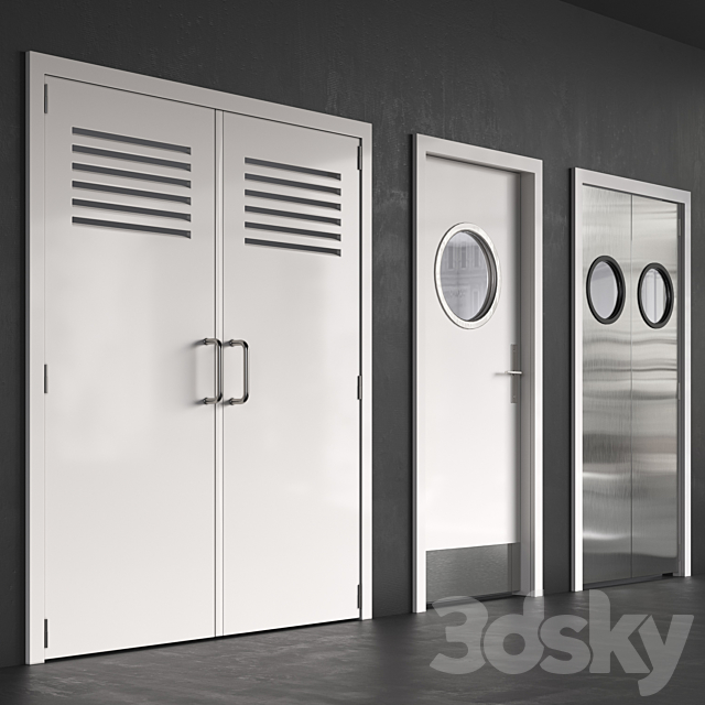 Technical Doors 3DSMax File - thumbnail 2