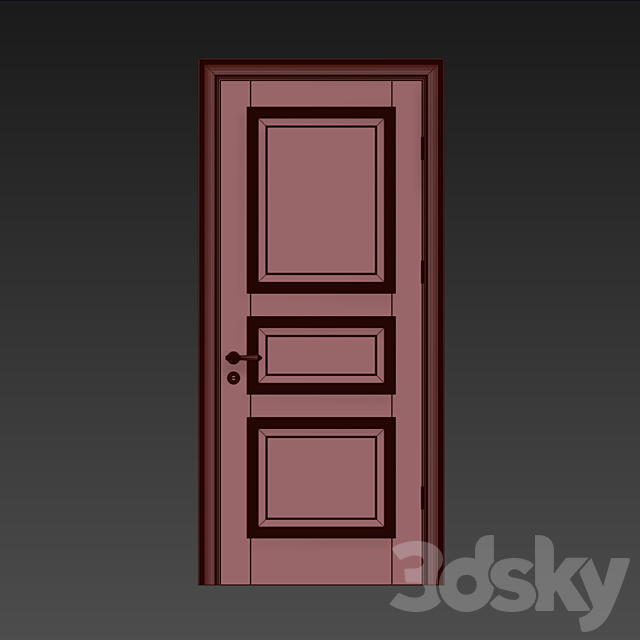 The door is interroom 3ds Max - thumbnail 3