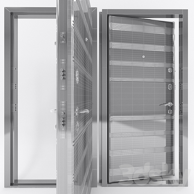 The front door MetalYur M1 3DSMax File - thumbnail 3